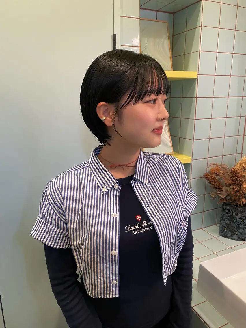 ショートボブの写真