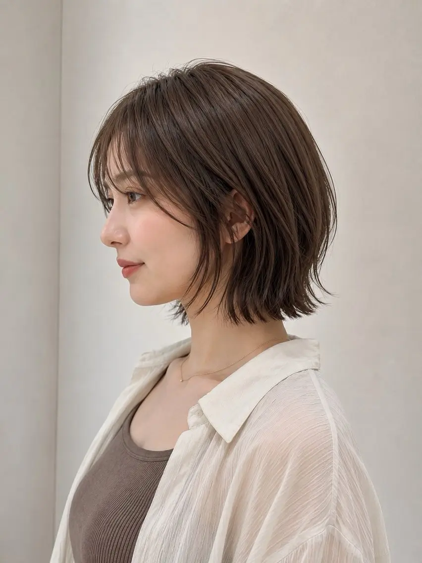 ショート カラー カット ヘアカラー トリートメント ボブ×美髪矯正 🫧佐藤 奈巳のヘアスタイル