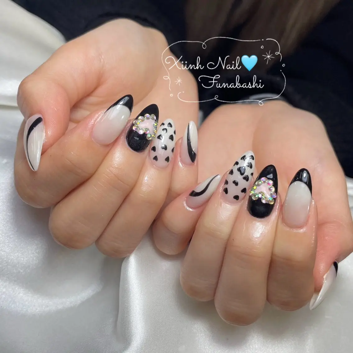 ネイル チークネイル 桜ネイル 長さ出し フットネイル ジェルネイル ハンドネイル XIINH NAIL SALONのネイルデザイン