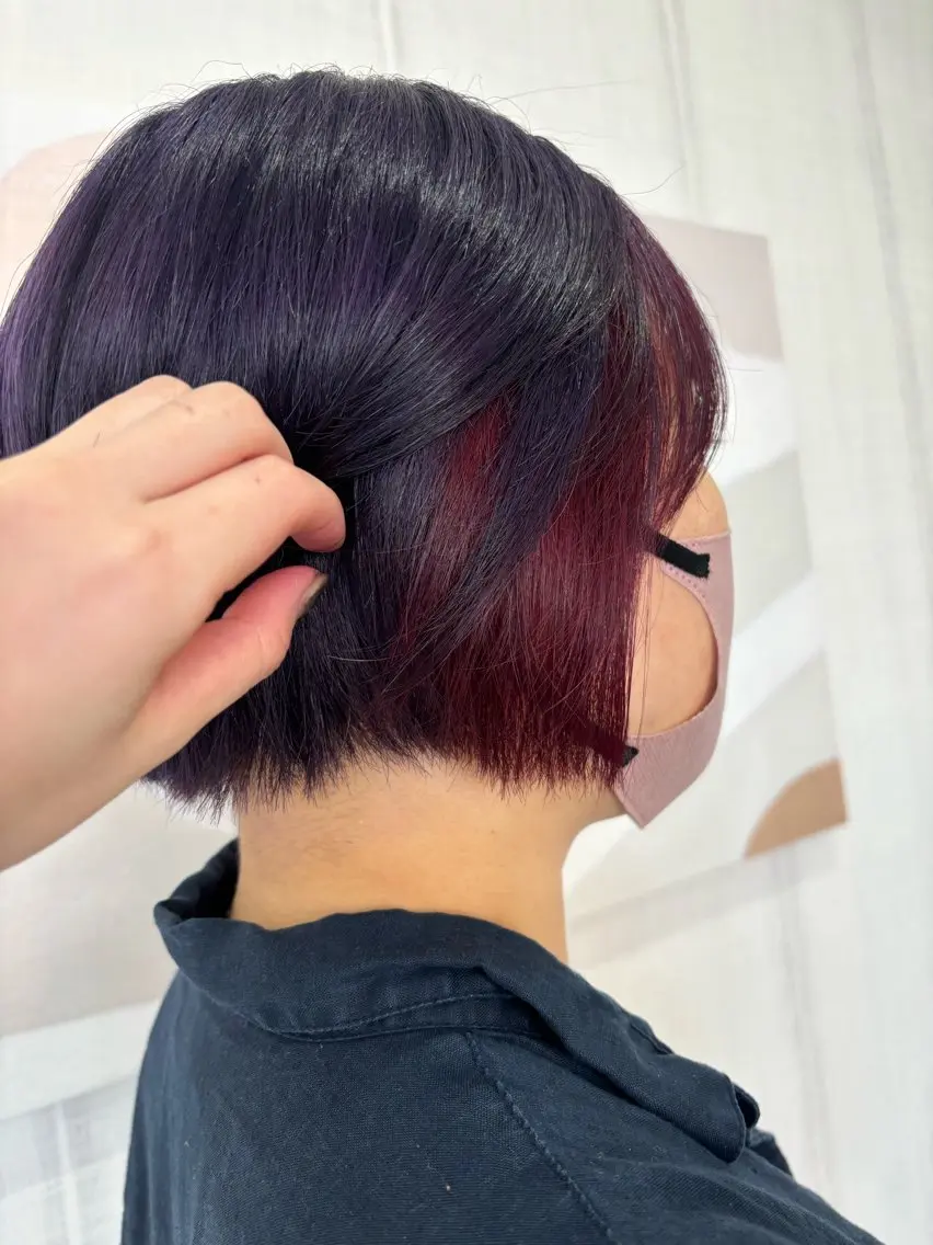 カラー 松原香乃 撮影モデル募集のヘアスタイル