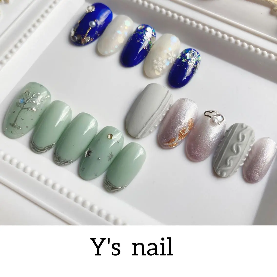 ネイル 冬ネイル クリスマス 手書きが得意🖌️ Y’s  nailのネイルデザイン