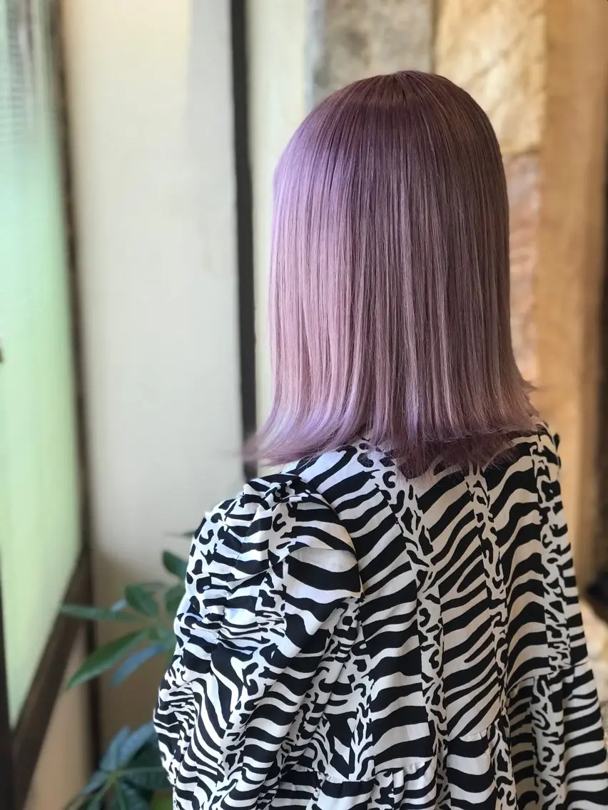 ミディアム カラー ブリーチ 荒川 賢人のヘアスタイル
