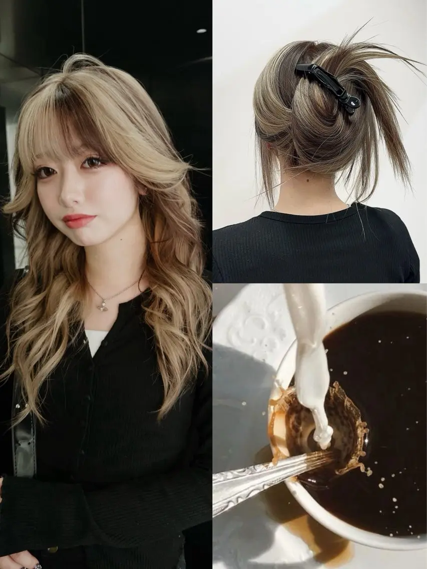 セミロング カラー カット ヘアカラー トリートメント ケアブリーチ特化✨/ 艶カラー/エクステのヘアスタイル