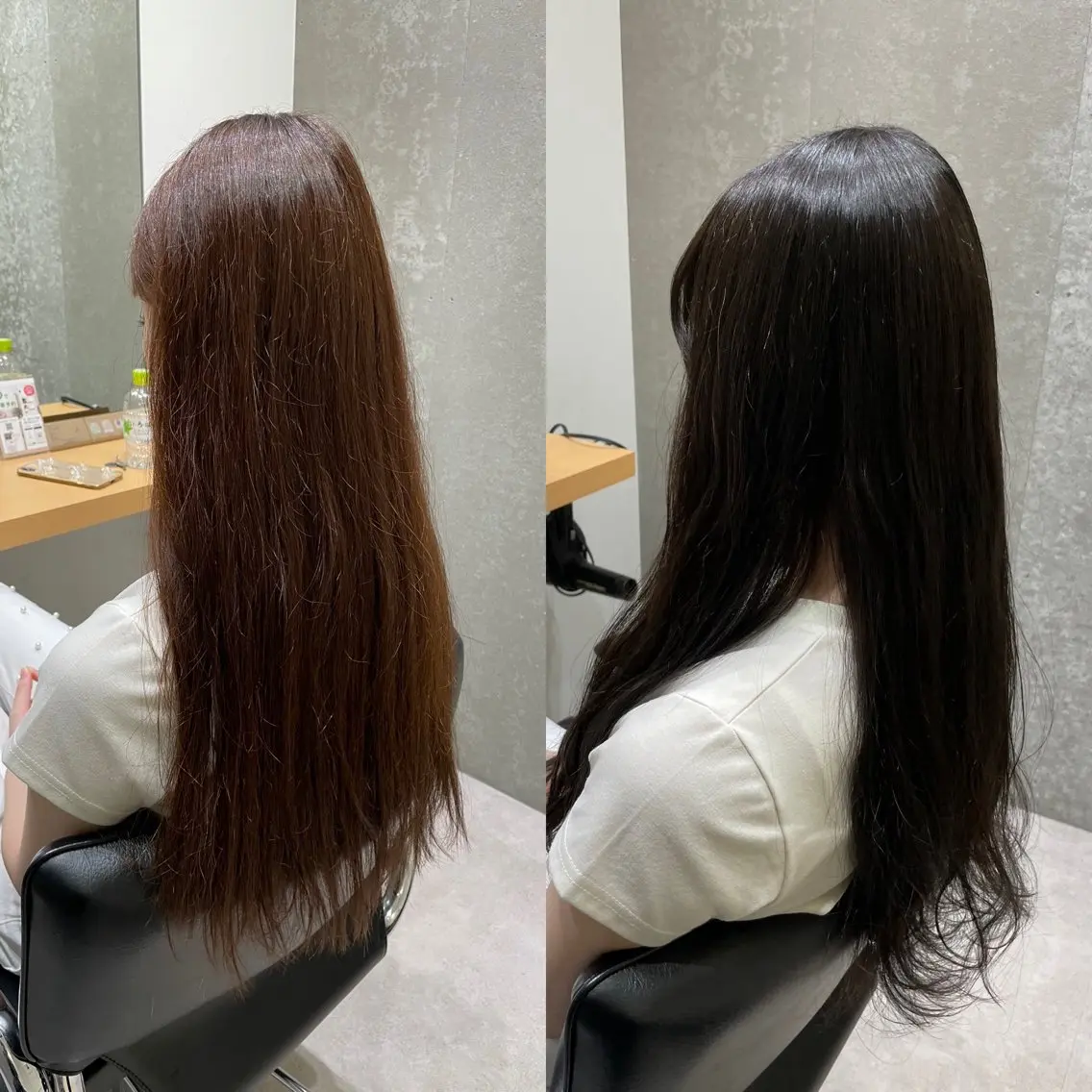 ミディアム カラー 透明感カラー イルミナカラー トリートメント 髪質改善ヘアケア 艶髪特化/上田のヘアスタイル