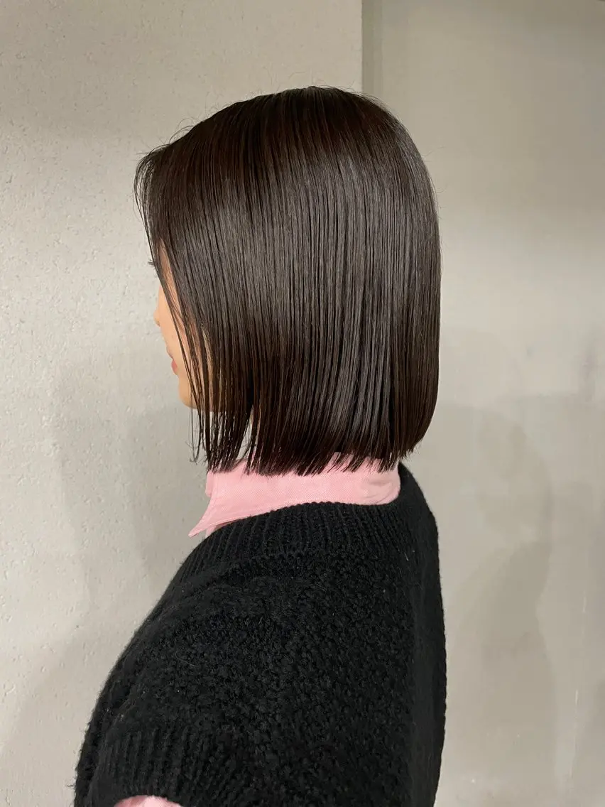 ミディアム カラー カット ヘアカラー トリートメント 表参道🌿赤み消し カラー/チナツのヘアスタイル