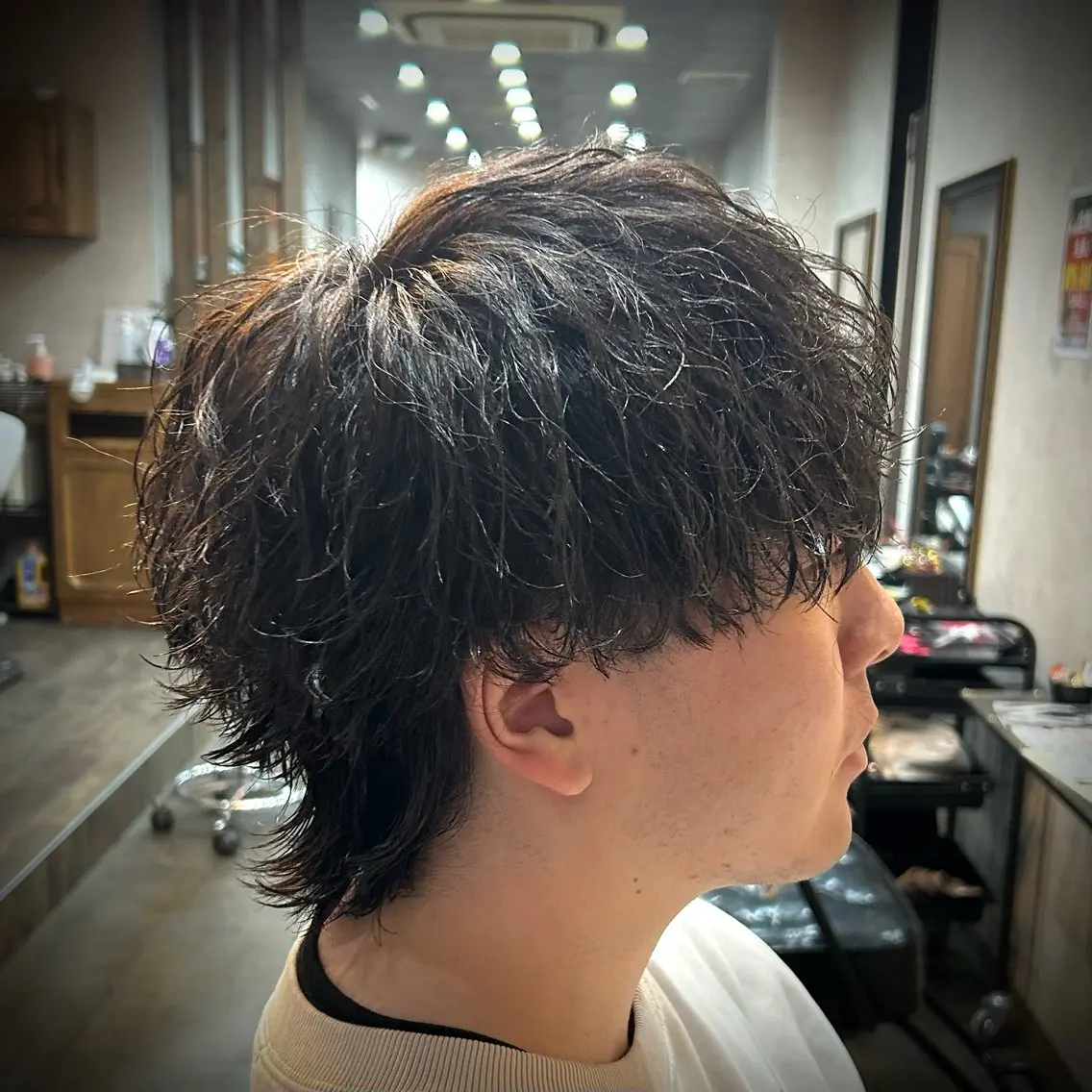 メンズ マッシュ カット パーマ 🔥EDEN春日部パ ーマ特化SHOTAのヘアスタイル