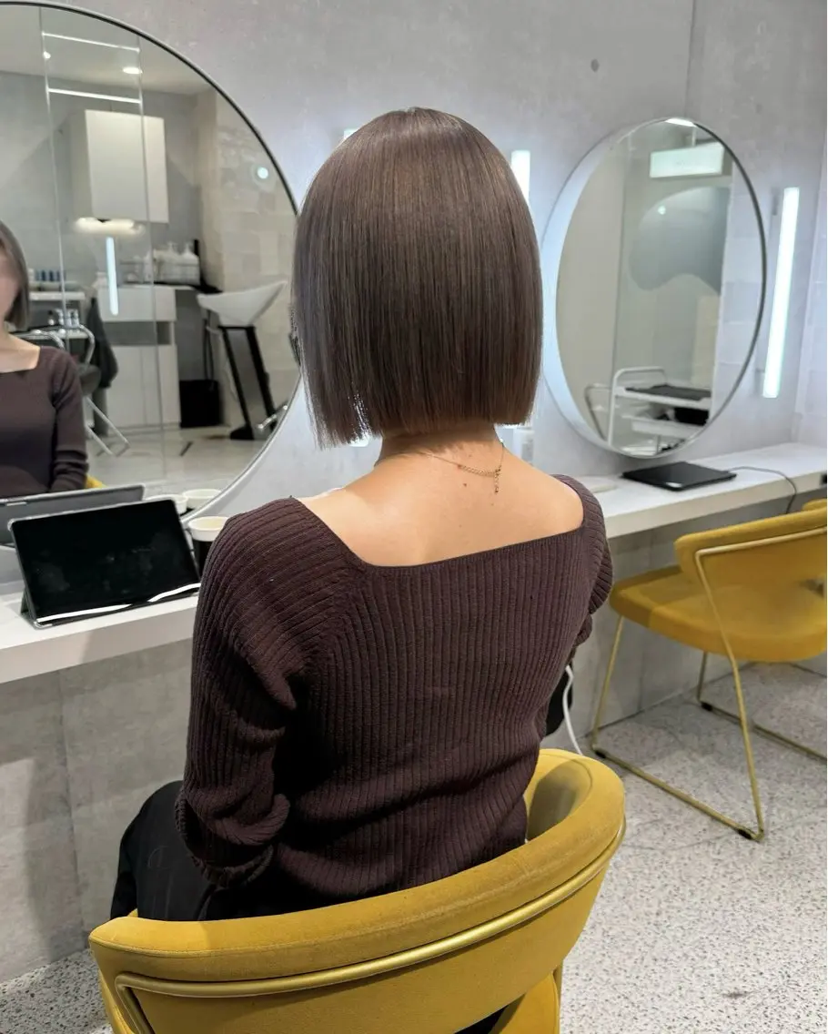 ショート ヘアカラー トリートメント 韓国ヘア🤍 ayanaのヘアスタイル