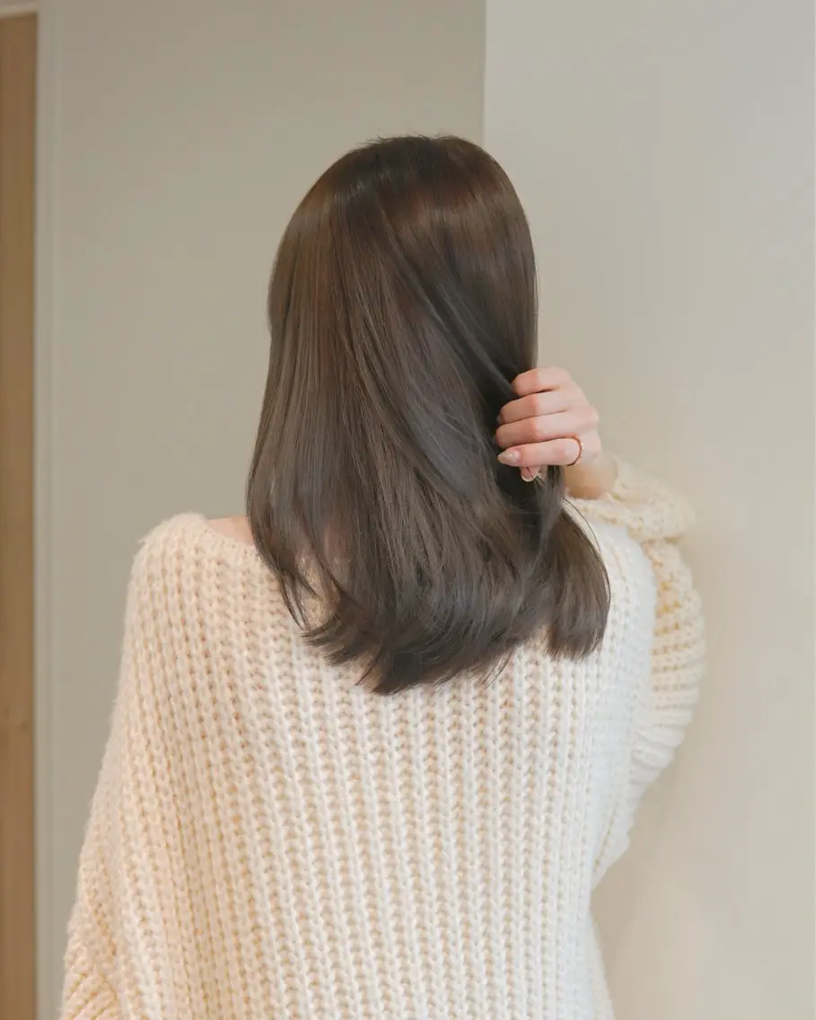 セミロング カラー ベージュカラー トリートメント 🦋髪質改善/艶髪 /カラー/go🦋のヘアスタイル
