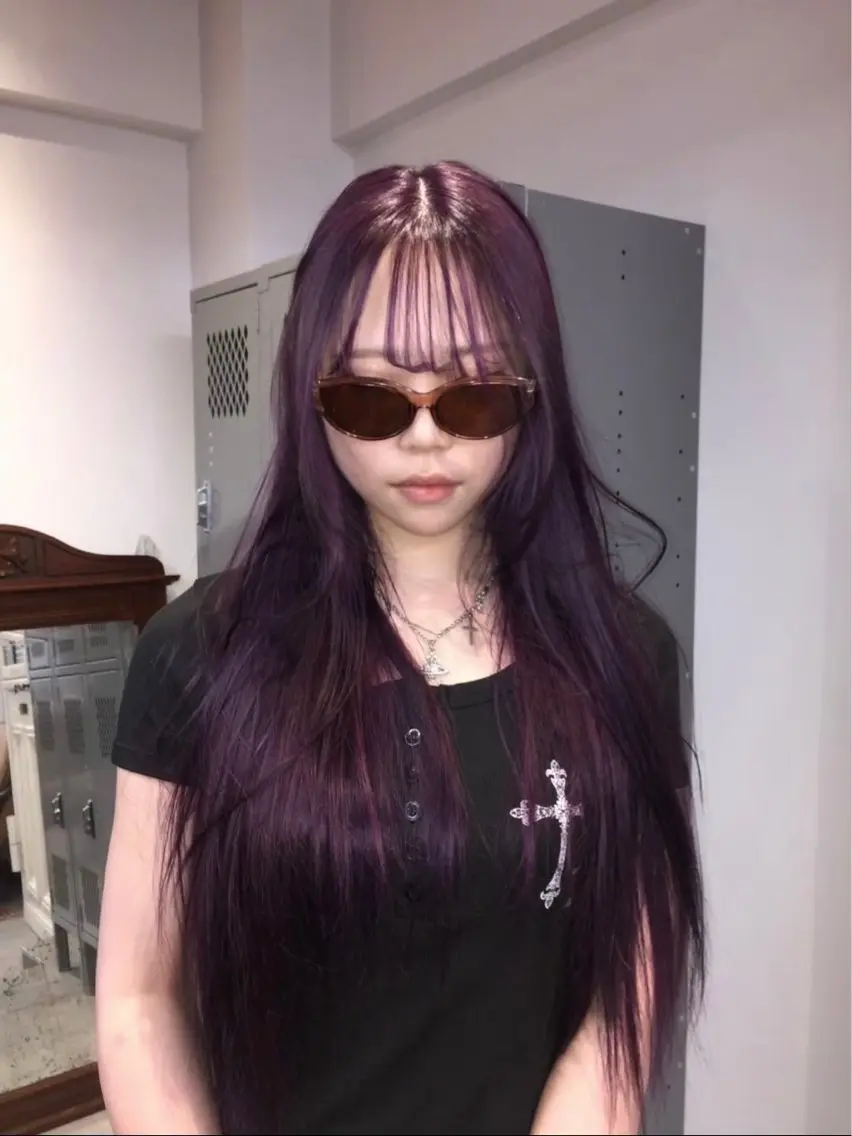 ロング カラー ヘアカラー MISAKI 福岡美容室のヘアスタイル