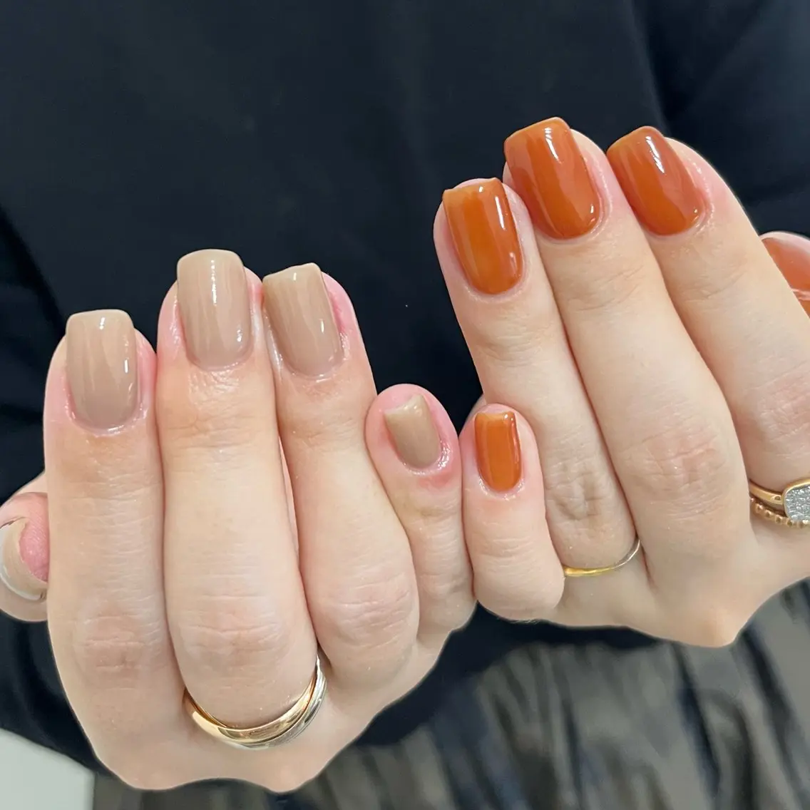 ネイル グリーン ワンカラーネイル ハンドネイル vegh. nail/阿波座のネイルデザイン