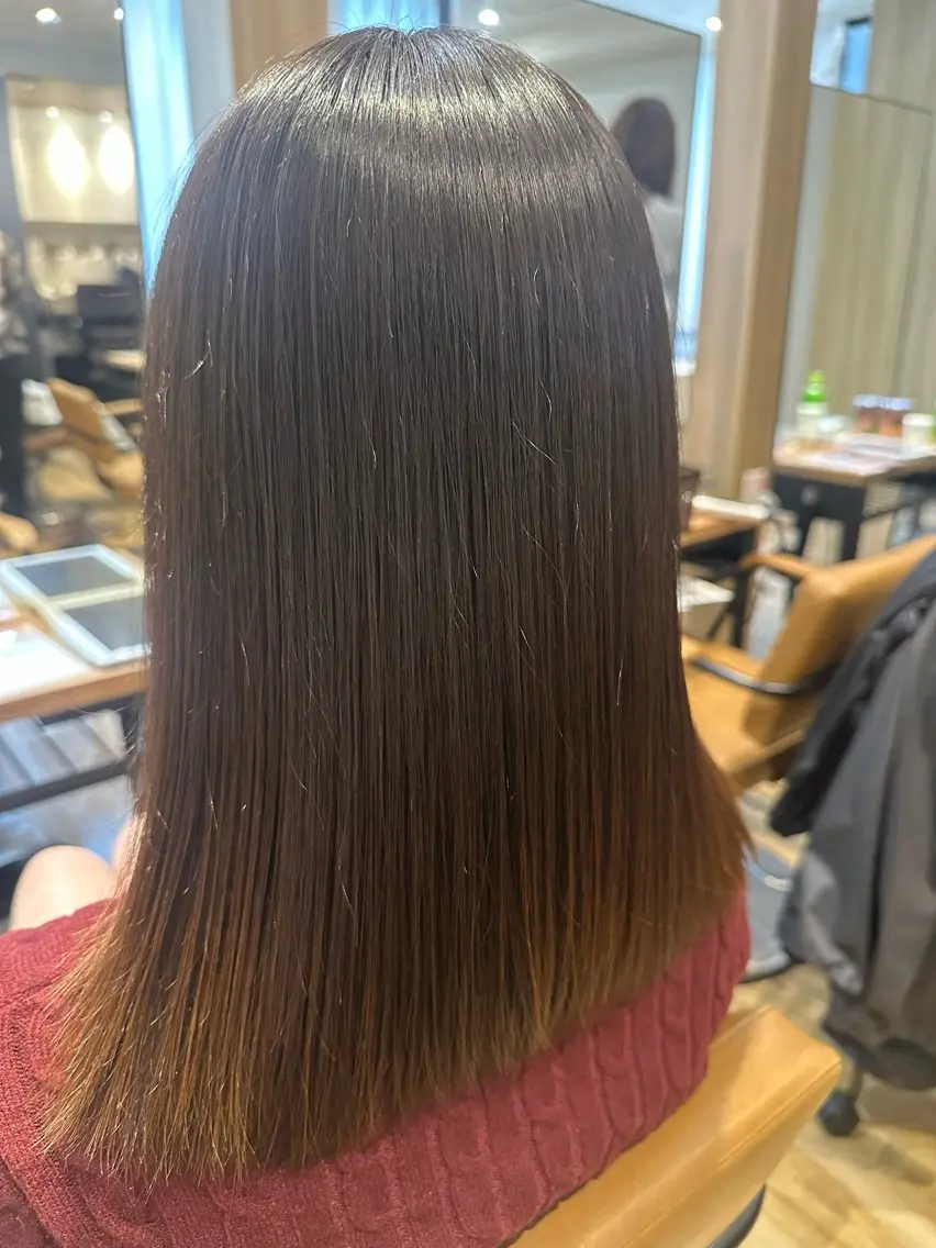 ミディアム 縮毛矯正 ✨✂️Nori ✂️✨のヘアスタイル