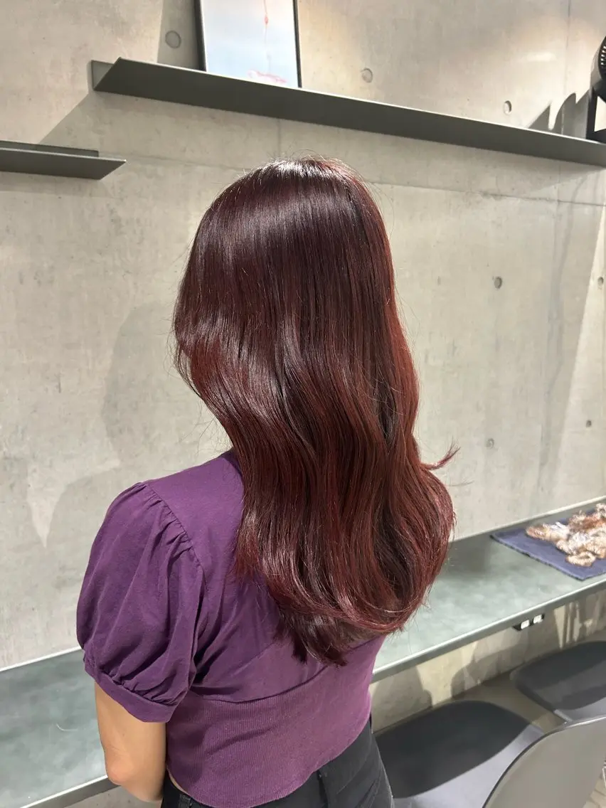 ロング カラー ヘアアレンジ カット ヘアカラー トリートメント ボブ艶モテカラー🫧 カリンのヘアスタイル