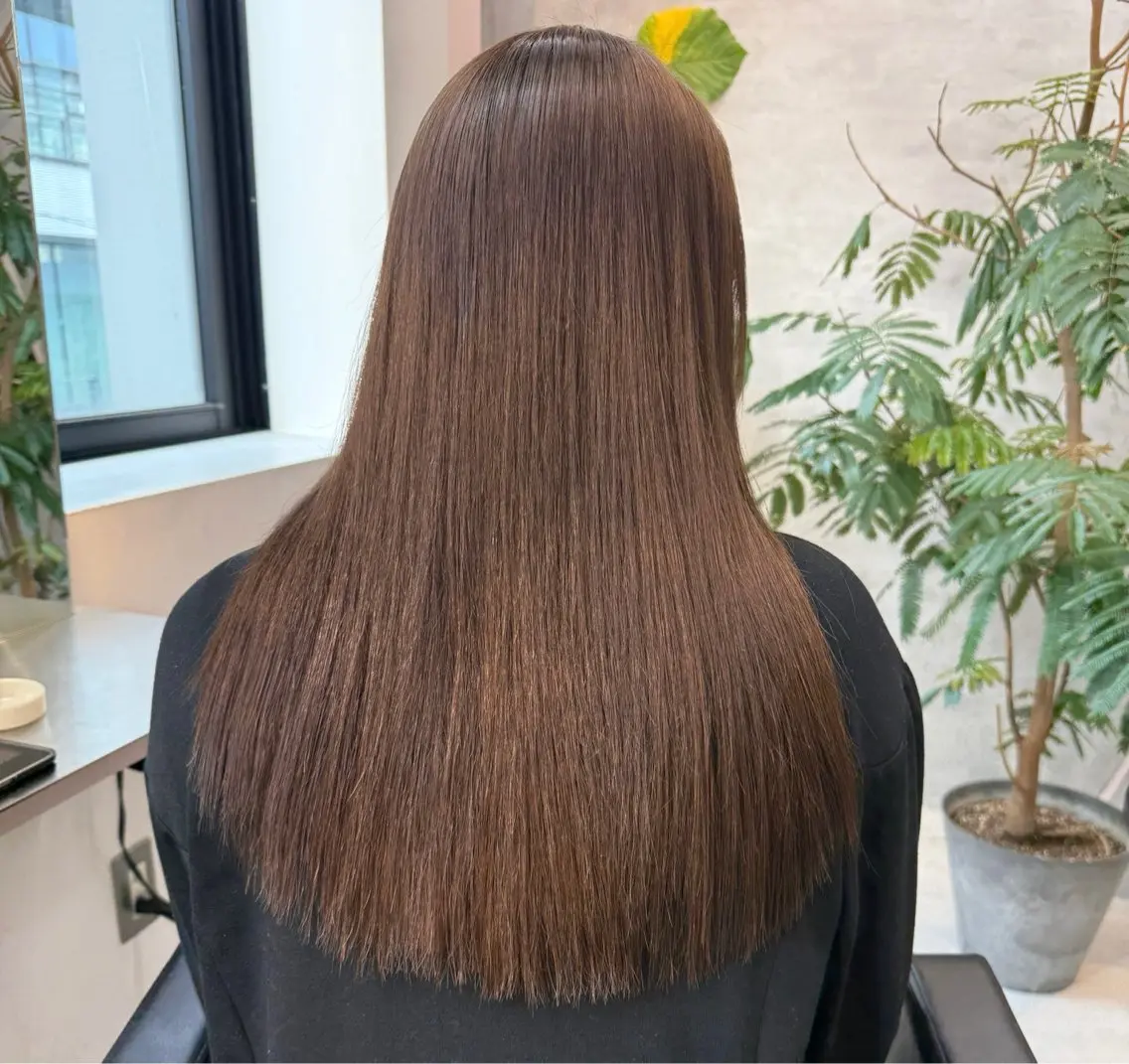 ロング 縮毛矯正 ELIN hair Nanamiのヘアスタイル