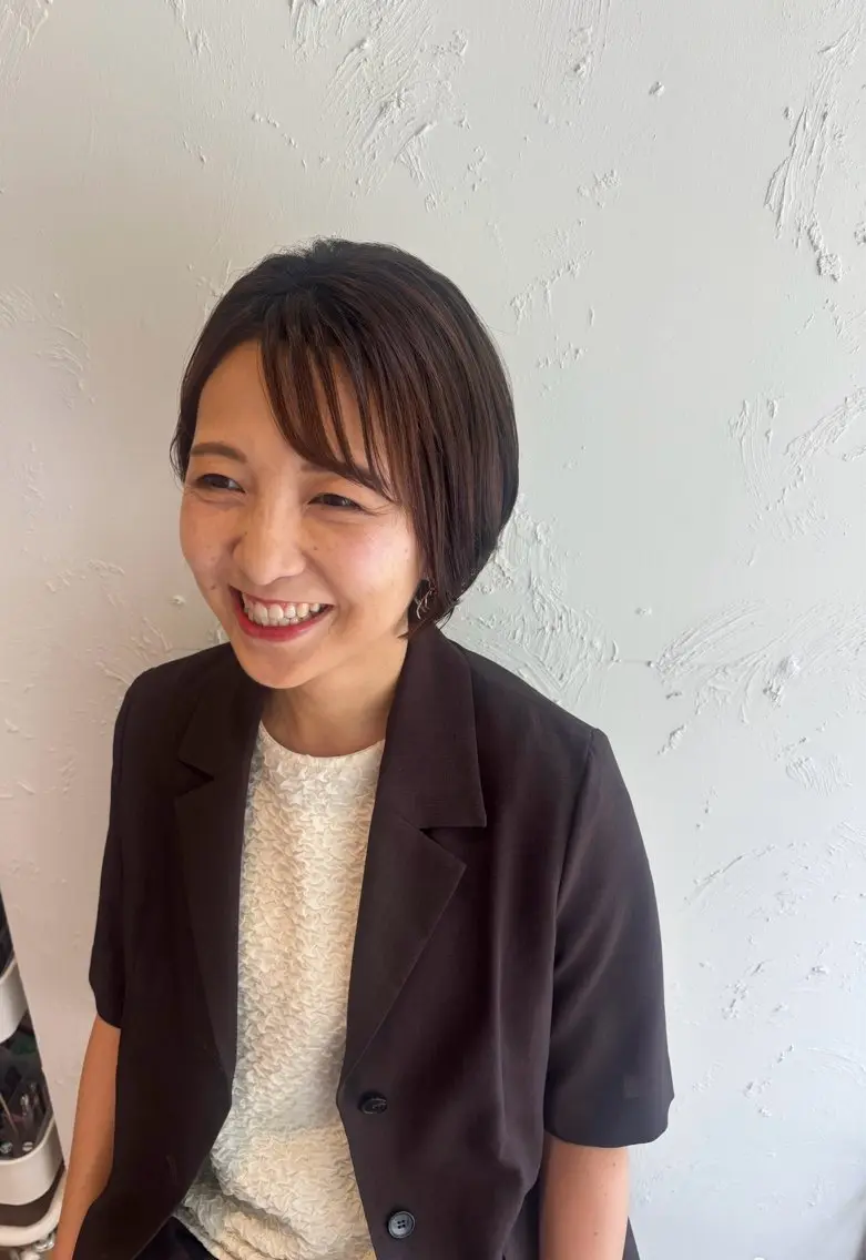 ショート 竹村 恵功代のヘアスタイル