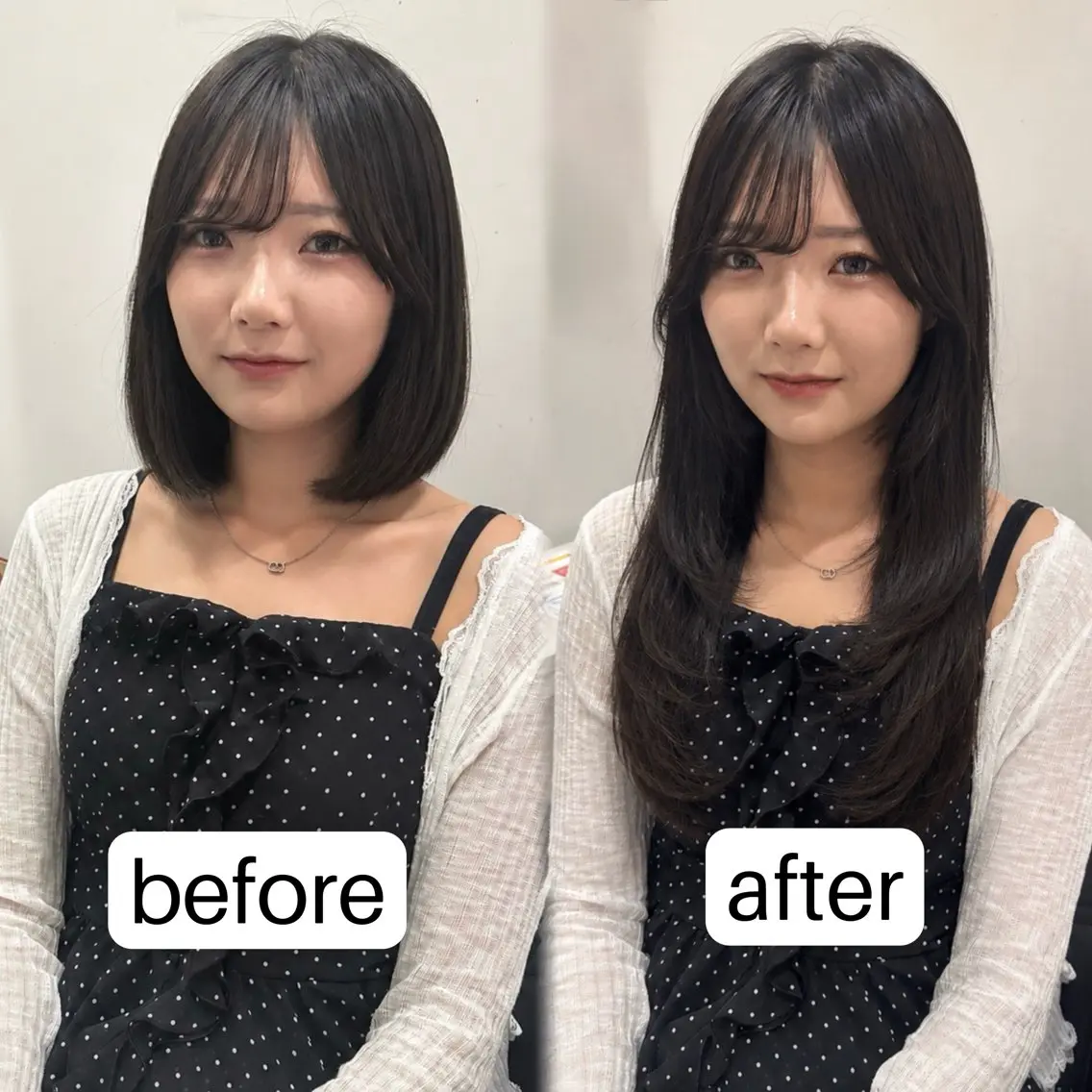 ロング カット ヘアカラー トリートメント エクステ 髪質改善 艶髪矯正 エクステ かいり✂️のヘアスタイル