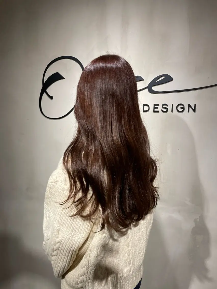 ロング カラー ブラウンカラー ロング 艶感/レイヤーカット 🌐Taketoのヘアスタイル