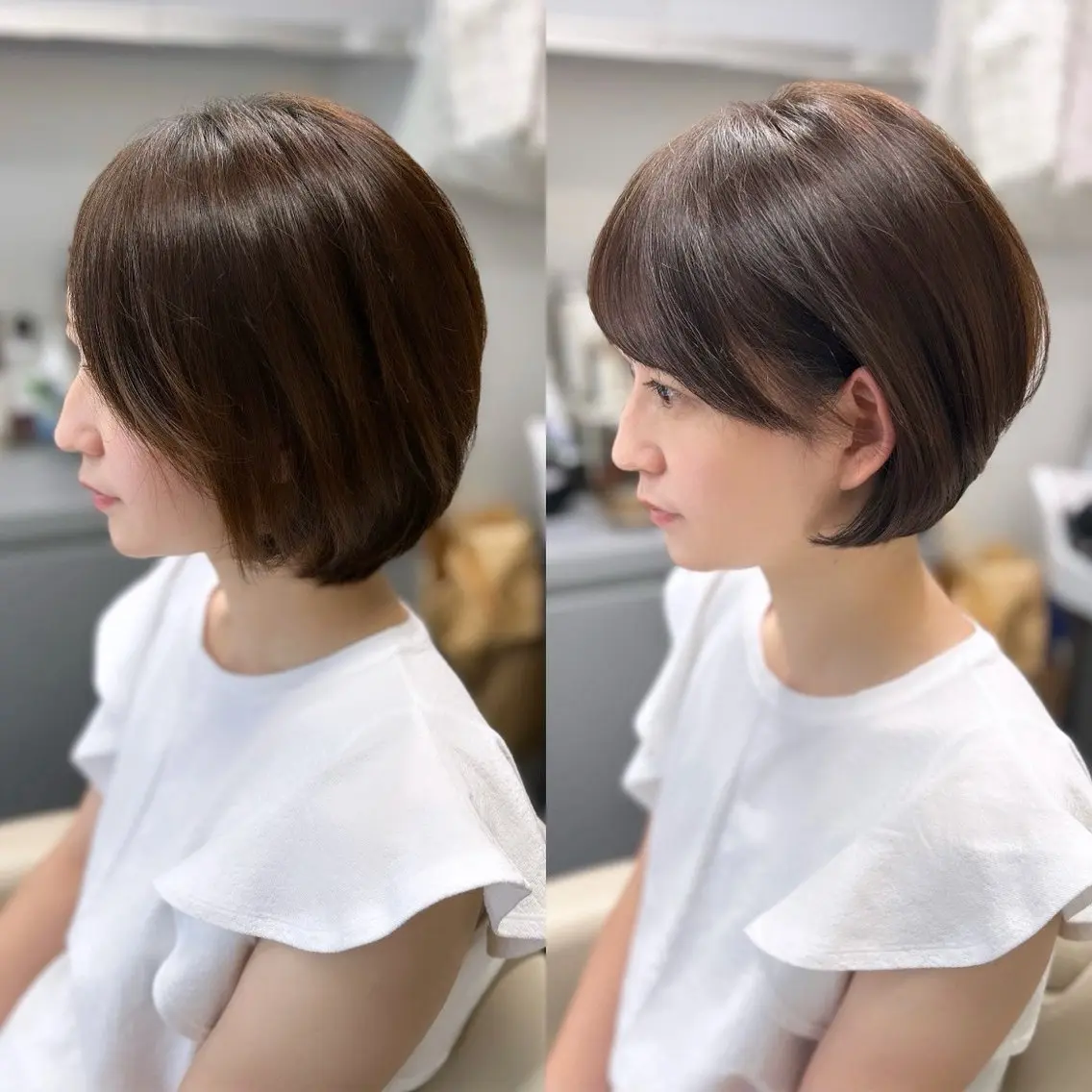 ショート カラー ショートボブ ボブ ショートヘア 小顔カット カット ヘアカラー トリートメント ヘッドスパ 小林 佳祐のヘアスタイル
