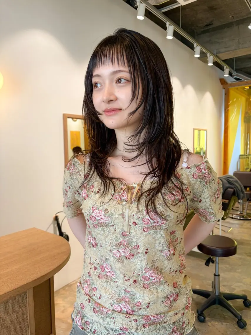 ミディアム カット フルヤ ユウキのヘアスタイル