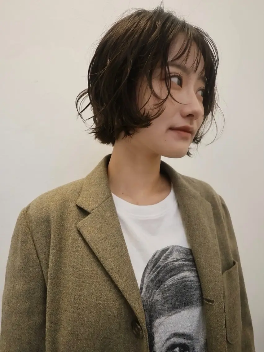ショート ボブ カット 🍑透明感hair ・NENE🍑のヘアスタイル
