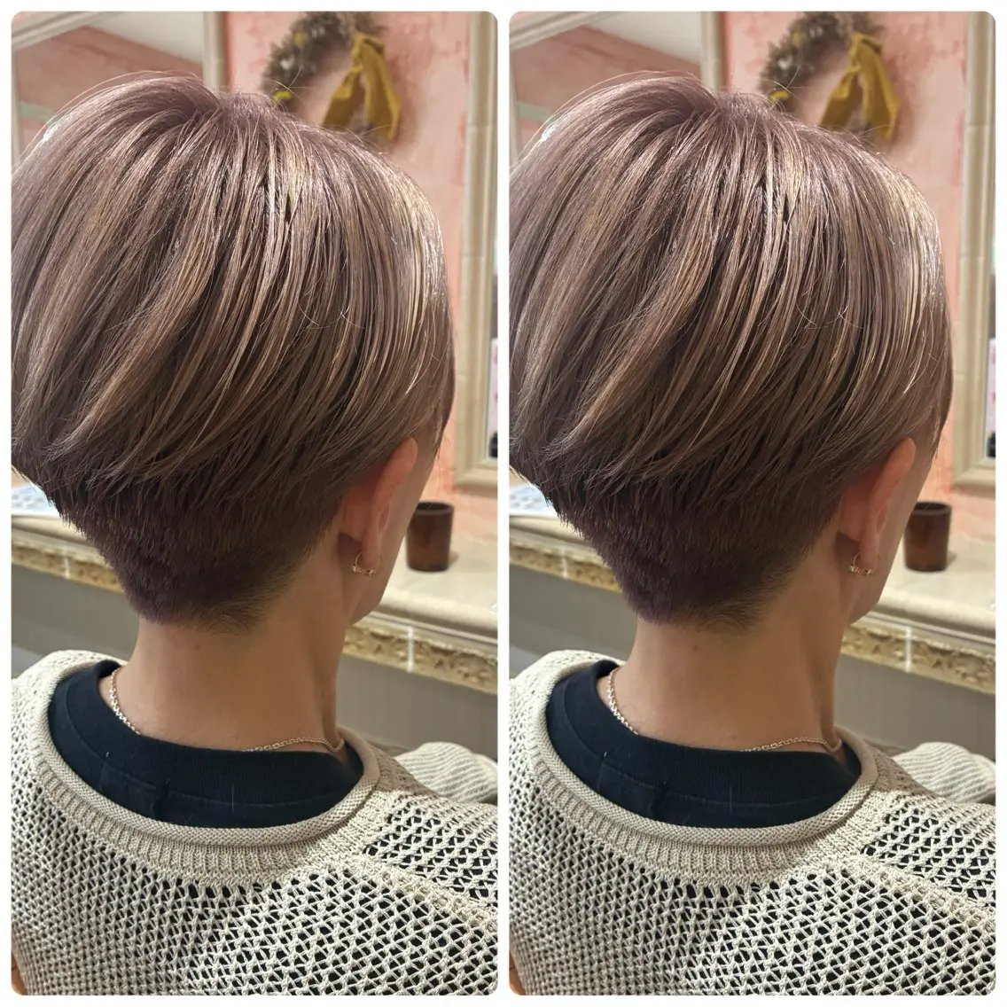 ショート ヘアカラー おおやま たくみのヘアスタイル