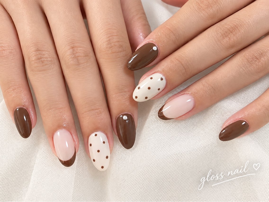 ネイル シノ🍧 gloss nailのネイルデザイン
