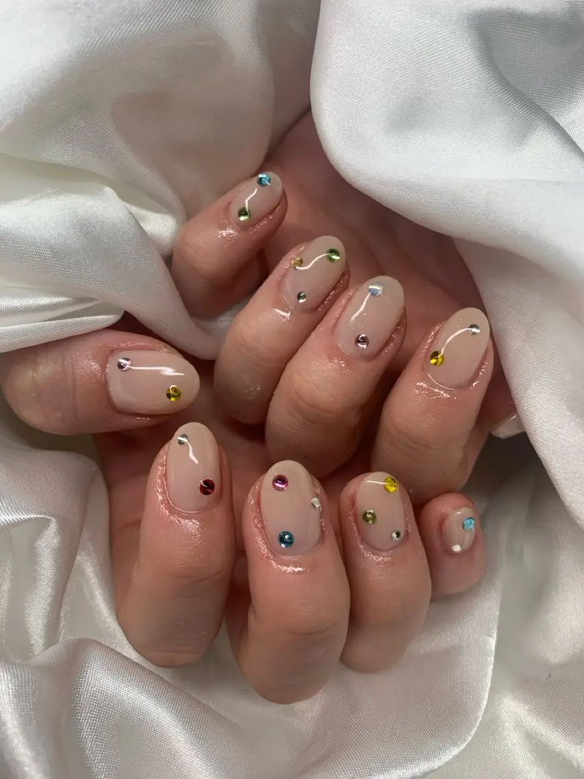 ネイル 赤色 スカルプネイル シンプルネイル happiness nailのネイルデザイン