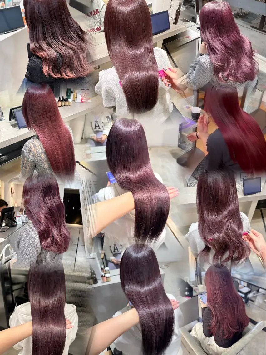 セミロング カット ヘアカラー yui/レイヤー/ グレージュ/似合わせのヘアスタイル