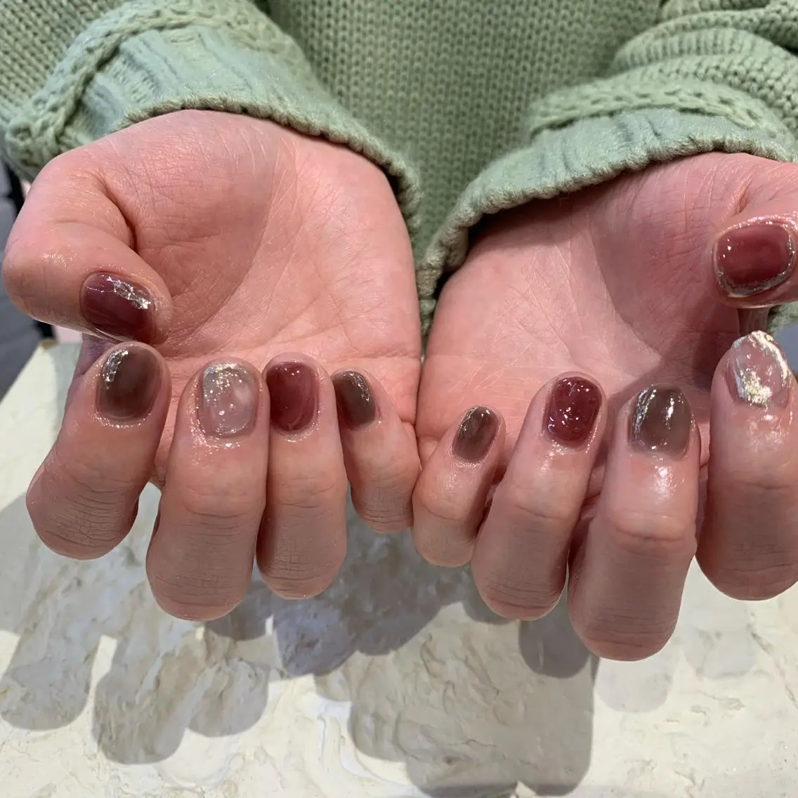 ネイル ニュアンスネイル マキノ ユイのネイルデザイン