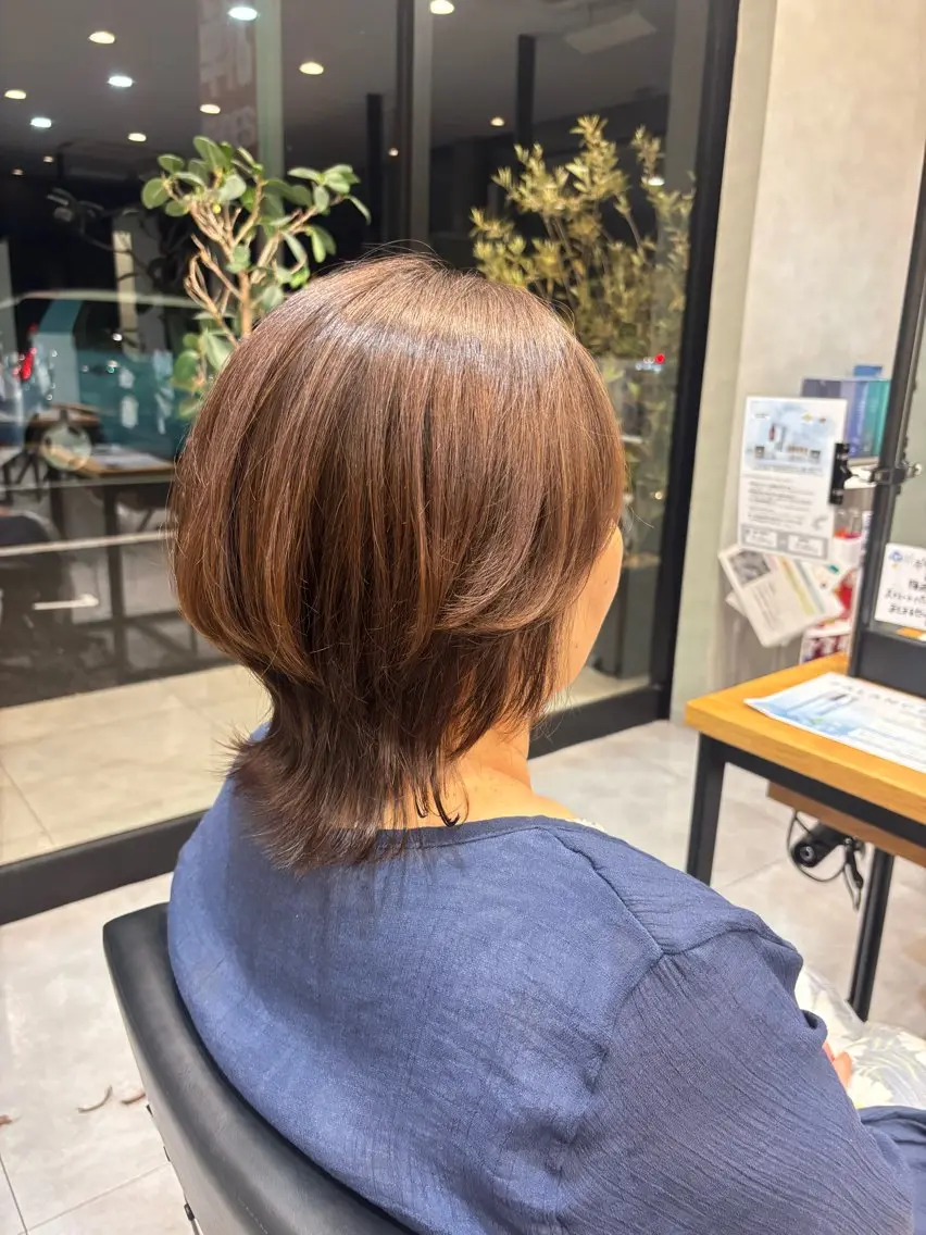 カラー 心美/ブリーチなし 透明感カラーのヘアスタイル