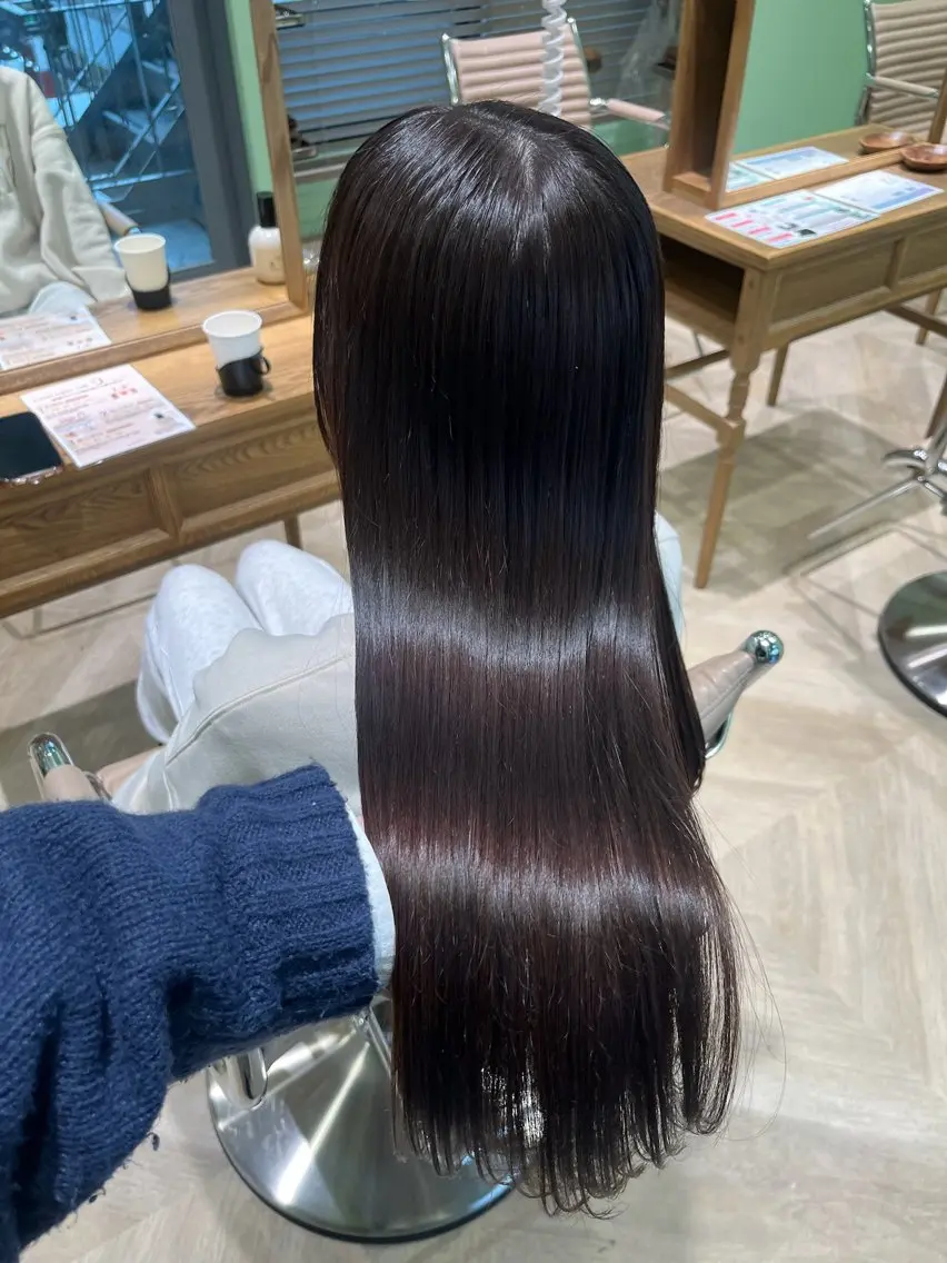💖【ワンカラー➕トリートメント➕前髪カット】🫧の写真