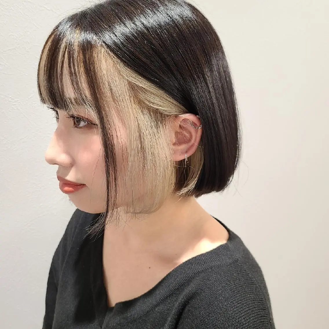 ショート ミストバング ボブ Stirmaison RYUSEIのヘアスタイル