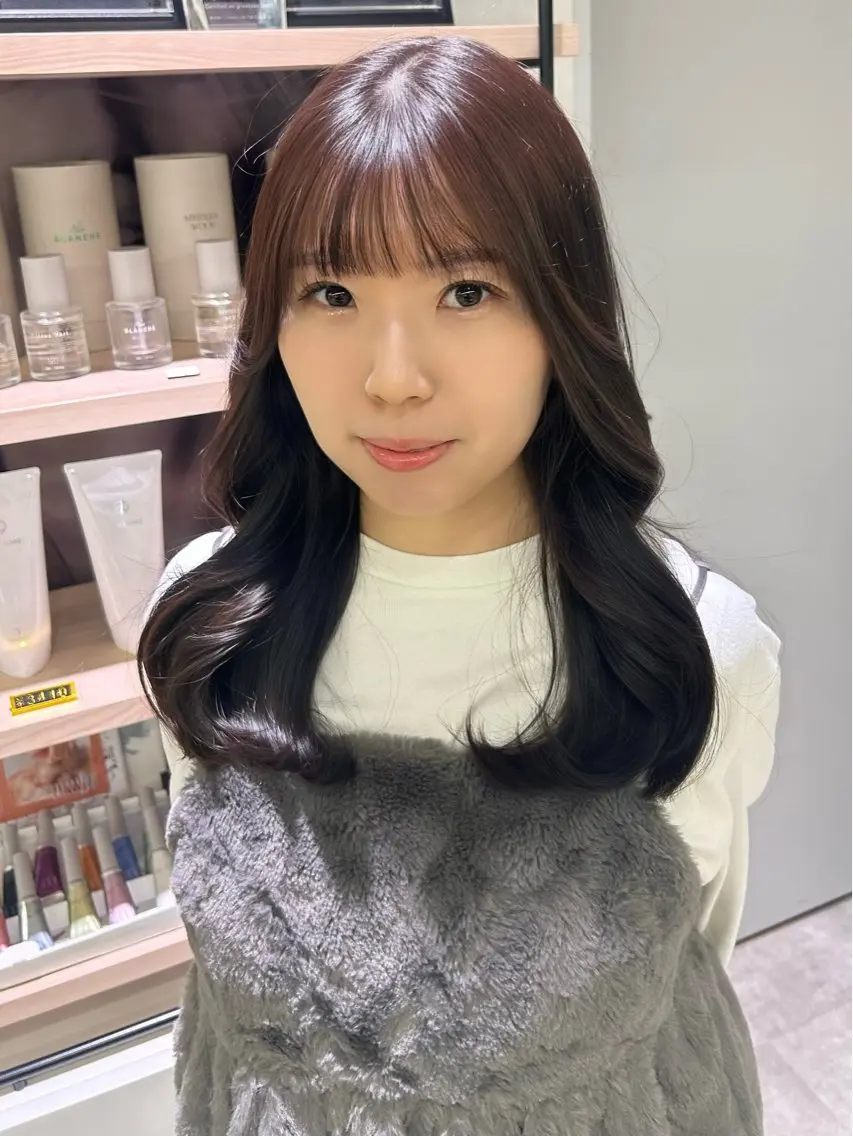 セミロング カット ヘアカラー ayari🌸西梅田 カットモデル募集中✨のヘアスタイル