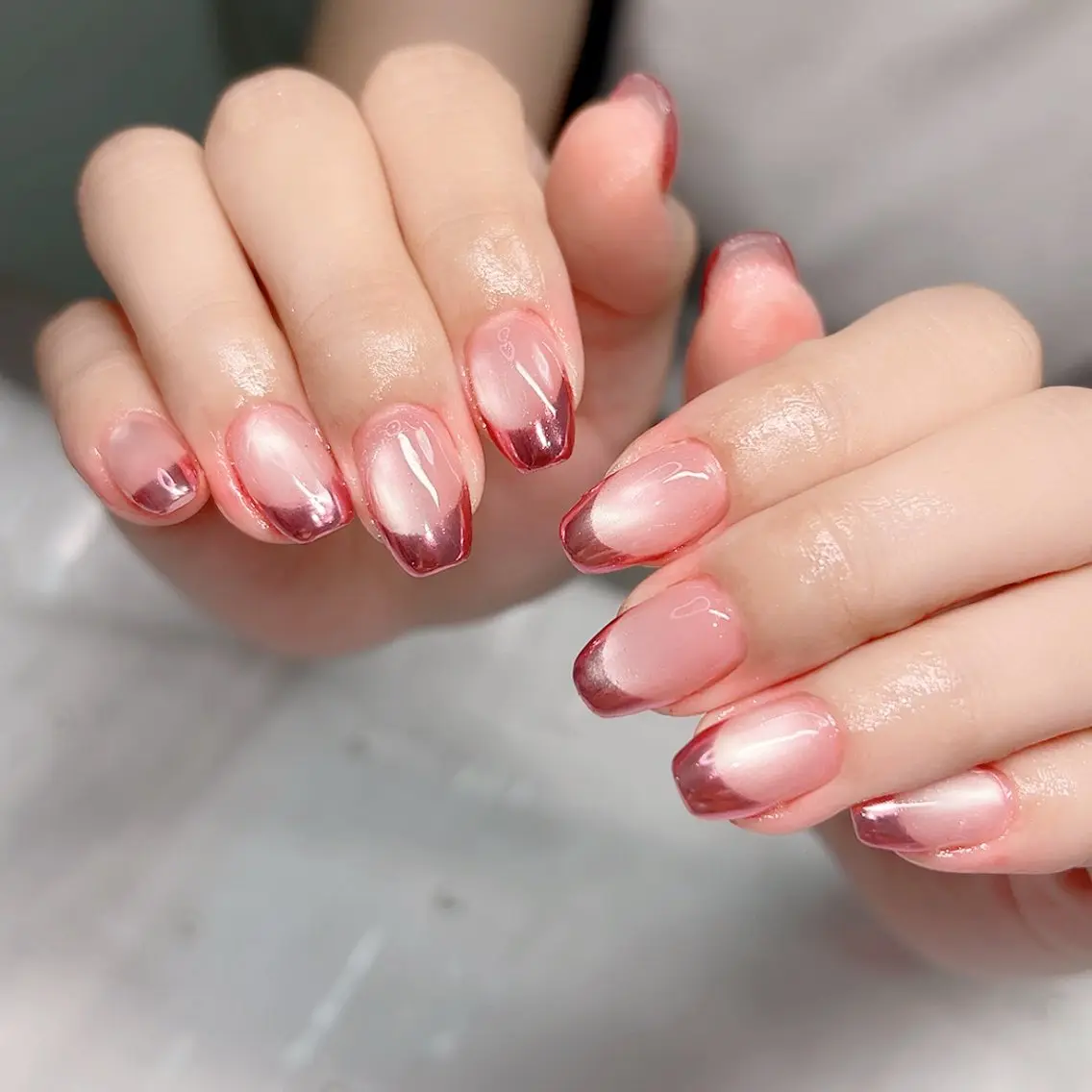 ネイル アートネイル フラワーネイル キラキラネイル ラメ(グリッター) マグネットネイル ハンドネイル Cute Tips nailのネイルデザイン