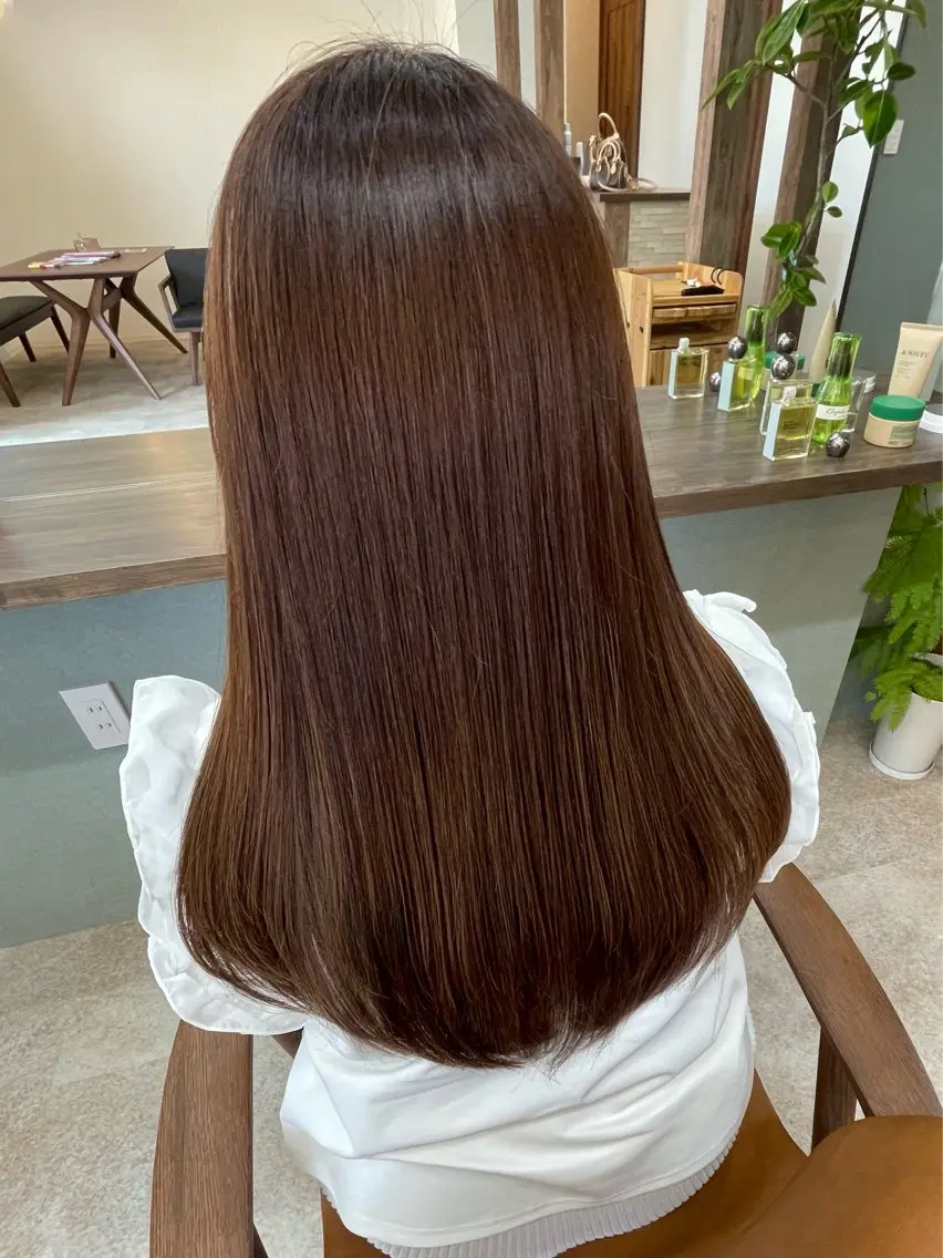 ロング カラー ヘアカラー 吉本 美希のヘアスタイル