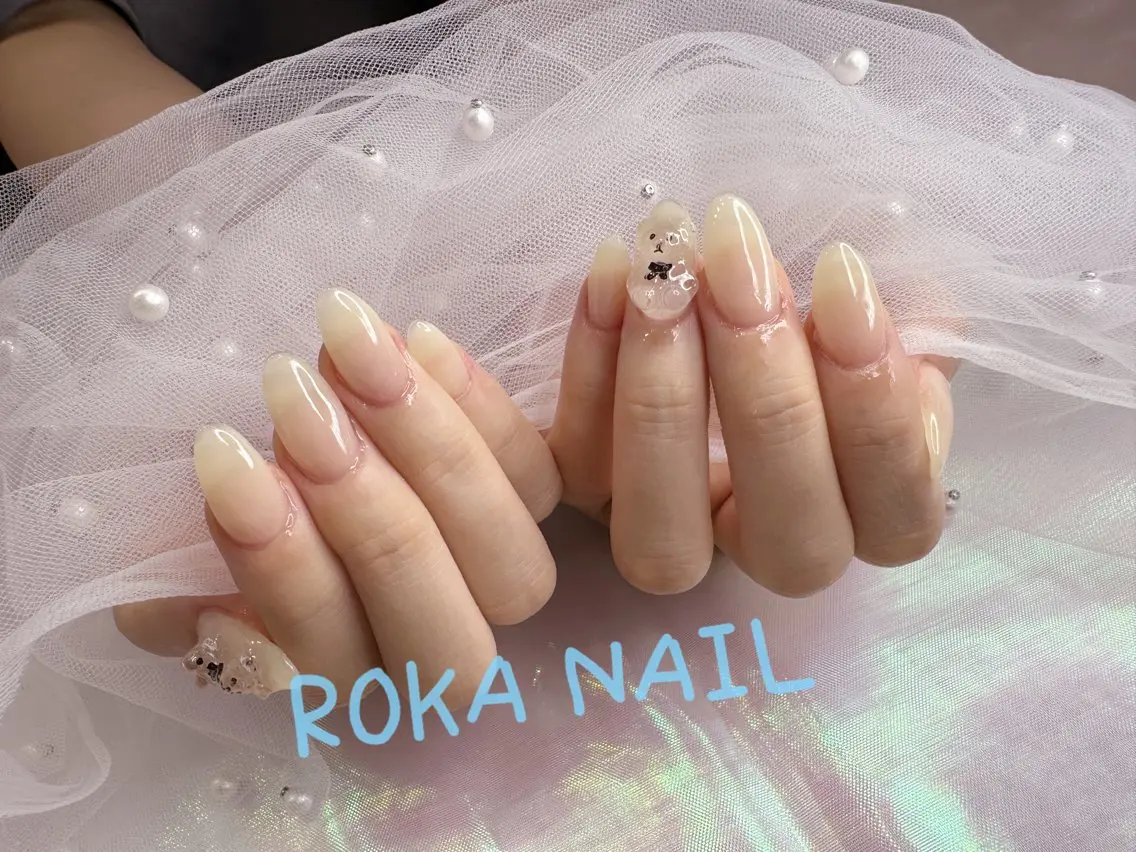 ネイル ハンドネイル 長さだし専門店 ROKANAILのネイルデザイン
