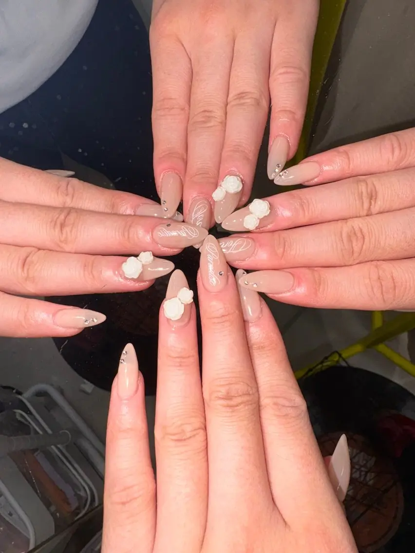 ネイル ハンドネイル 33nail✴️栄 スミレ❇️Gel-xのネイルデザイン