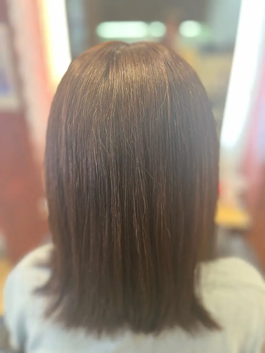 セミロング カラー ブラウンカラー 織田 英之のヘアスタイル