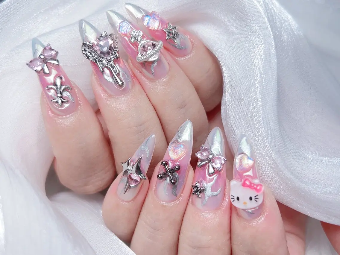 ネイル ハンドネイル M🌷nail 長さだし専門店のネイルデザイン