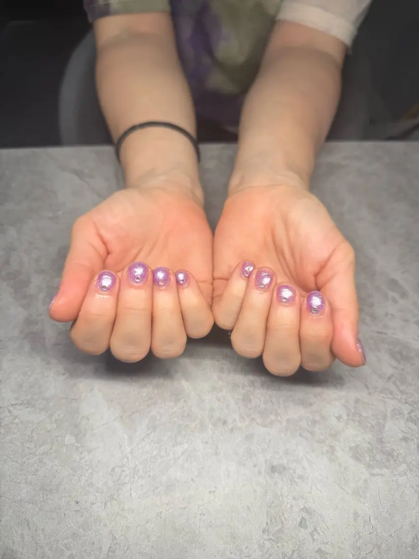 ネイル ビー玉ネイル ハンドネイル IROHA NAIL 美優のネイルデザイン