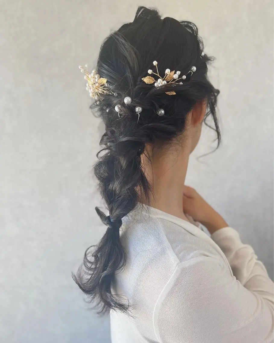 ロング ヘアアレンジ 結婚式・ブライダル 伊藤 早人のヘアスタイル