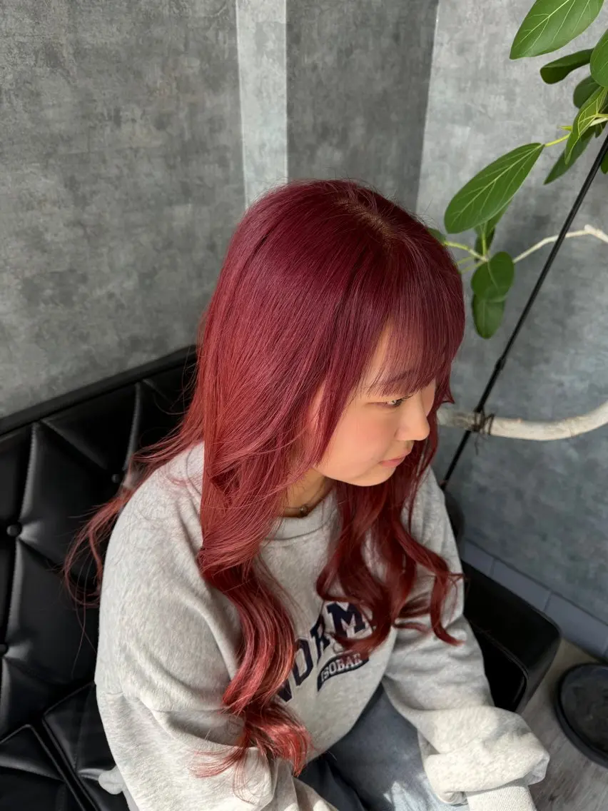 ロング カラー glac 當田のヘアスタイル