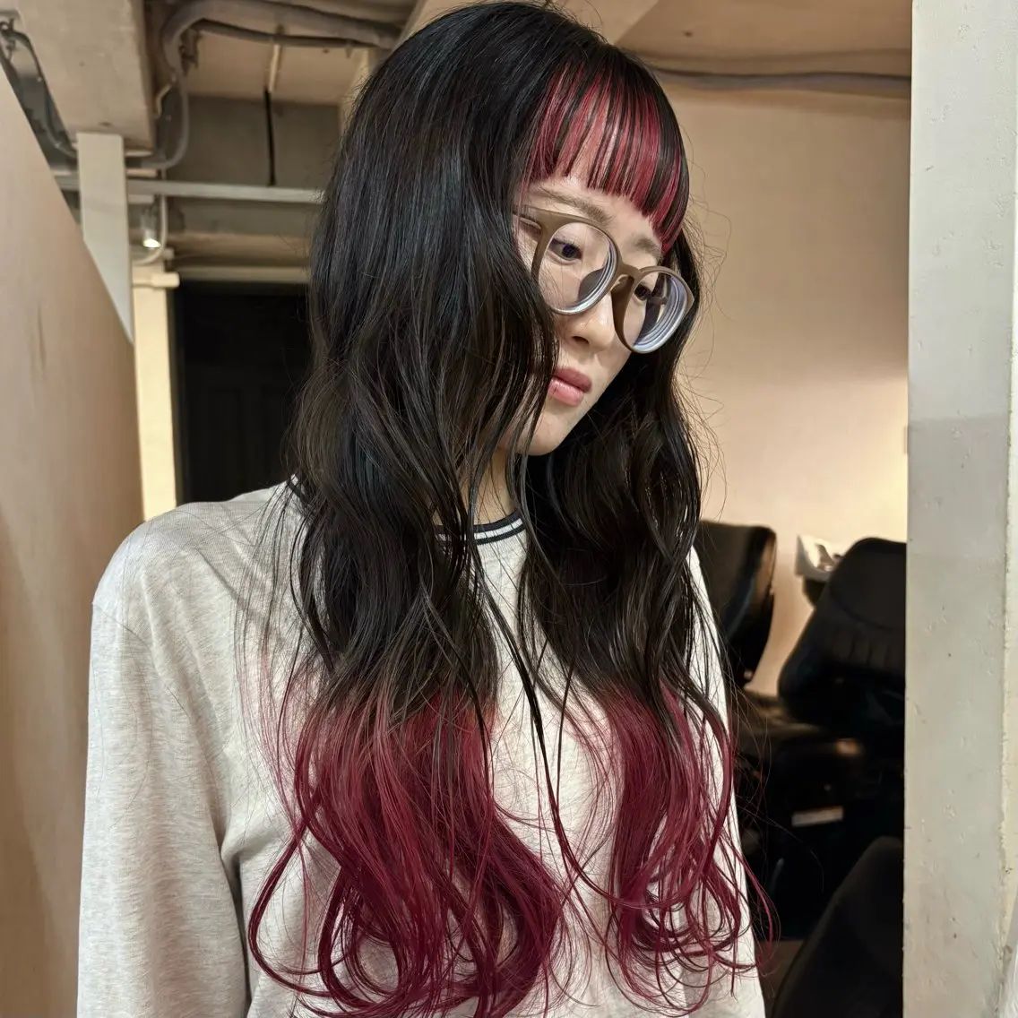 ロング カラー 脩 子のヘアスタイル