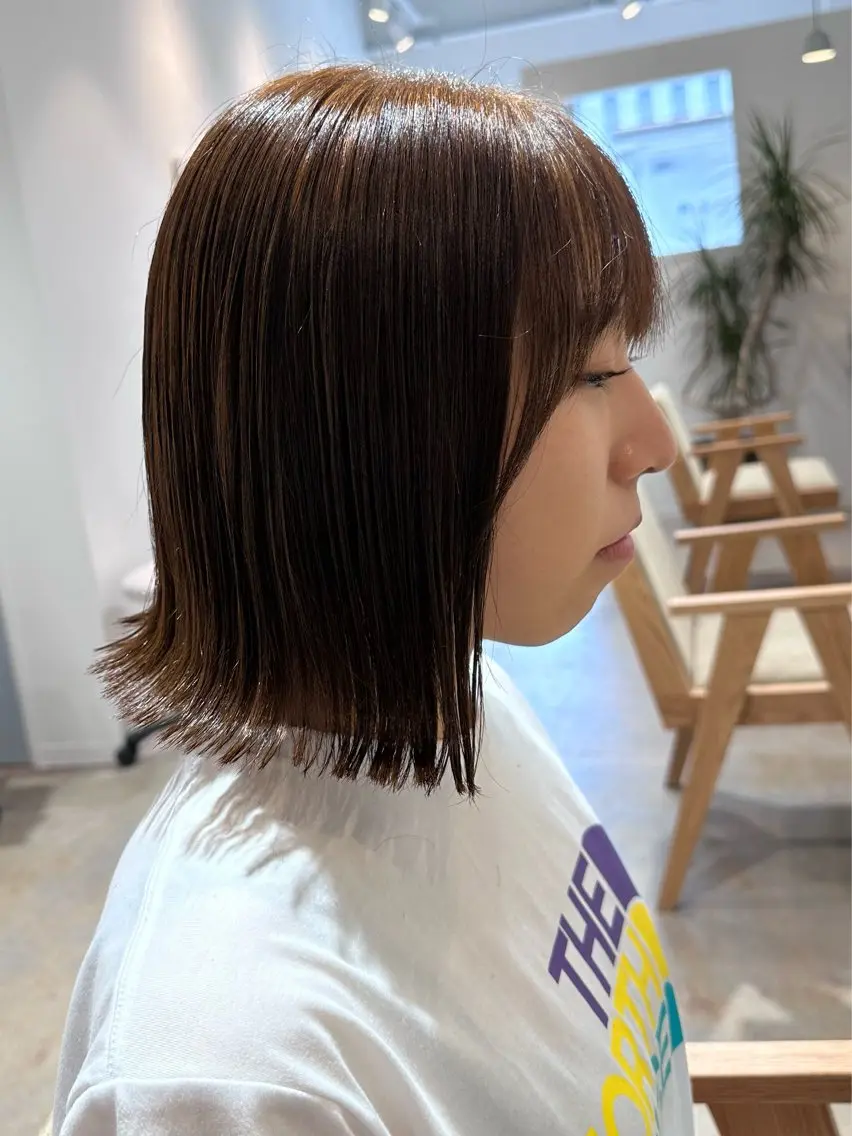 ミディアム カラー 髪質改善・ クロスパーマ◎倉澤のヘアスタイル