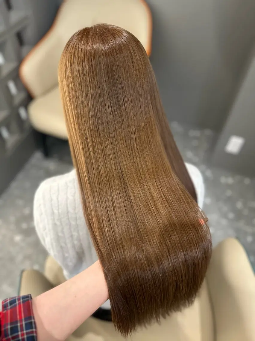 ロング カラー ヘアカラー トリートメント 🎀ちゃんりお🎀 /ブリーチなしカラーのヘアスタイル