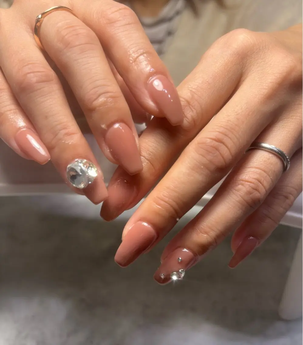 ネイル ワンカラーネイル ハンドネイル 大東市ネイルサロン 【KYURA】きゅらのネイルデザイン