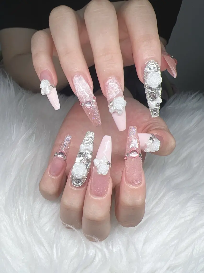 ネイル ハンドネイル Lee Nails チップ長さだし専門店のネイルデザイン