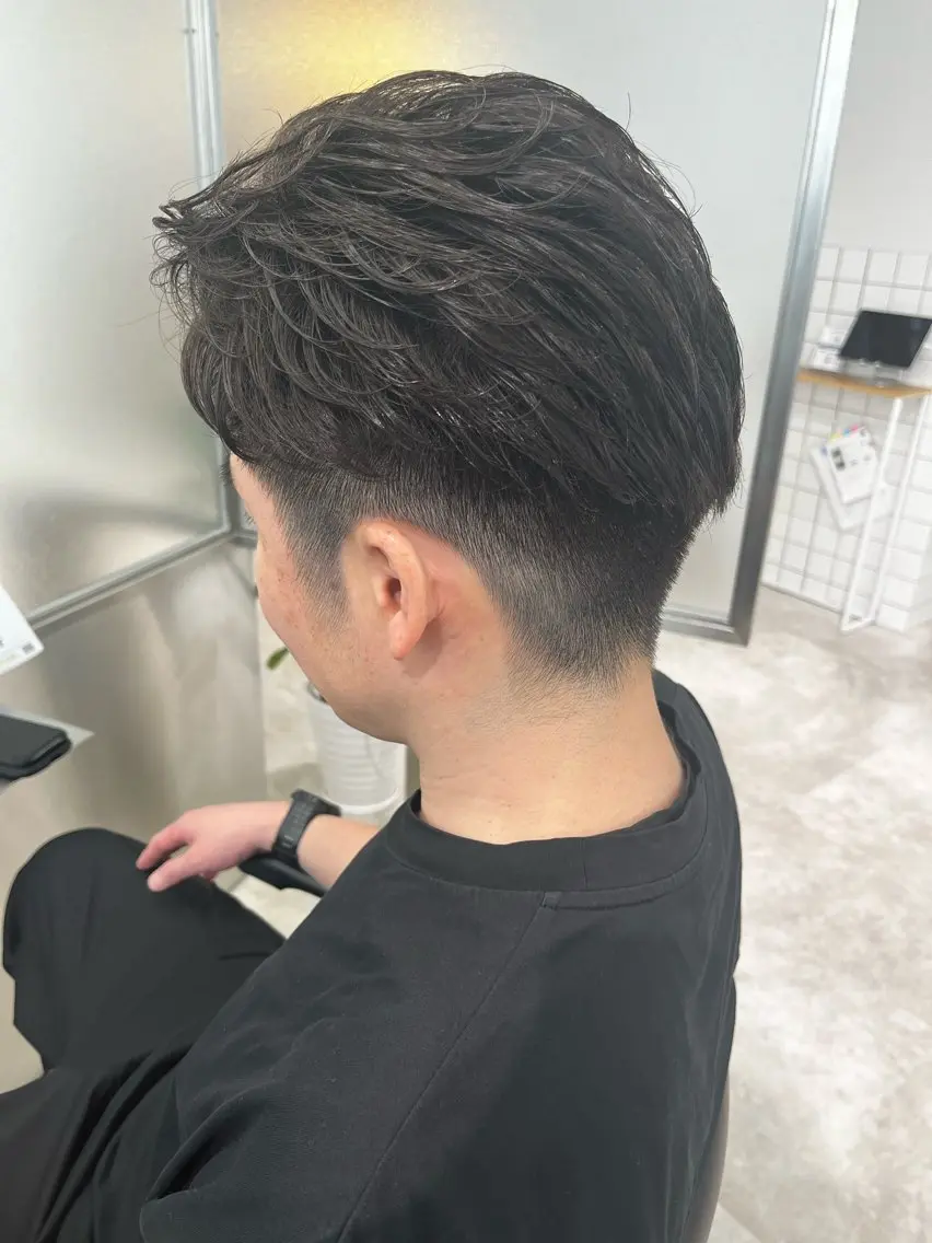 パーマ メンズ 梅田茶屋町ヘッドスパ &艶カラー りほのヘアスタイル