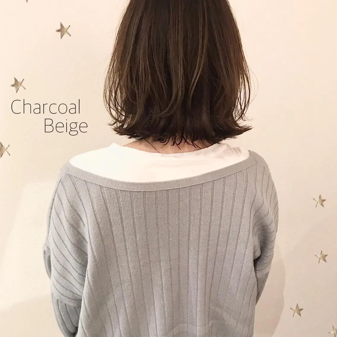 ミディアム カラー 市川 千夏のヘアスタイル