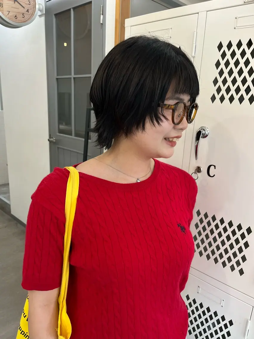 ショート カラー カット ヘアカラー トリートメント 🌼sunc HINAMI🌼のヘアスタイル