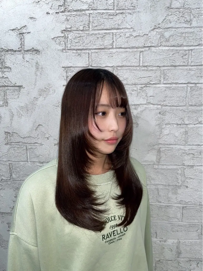 ロング ハイレイヤー レイヤーカット ボブカットモデル募集 🩵AKIHO🩵のヘアスタイル